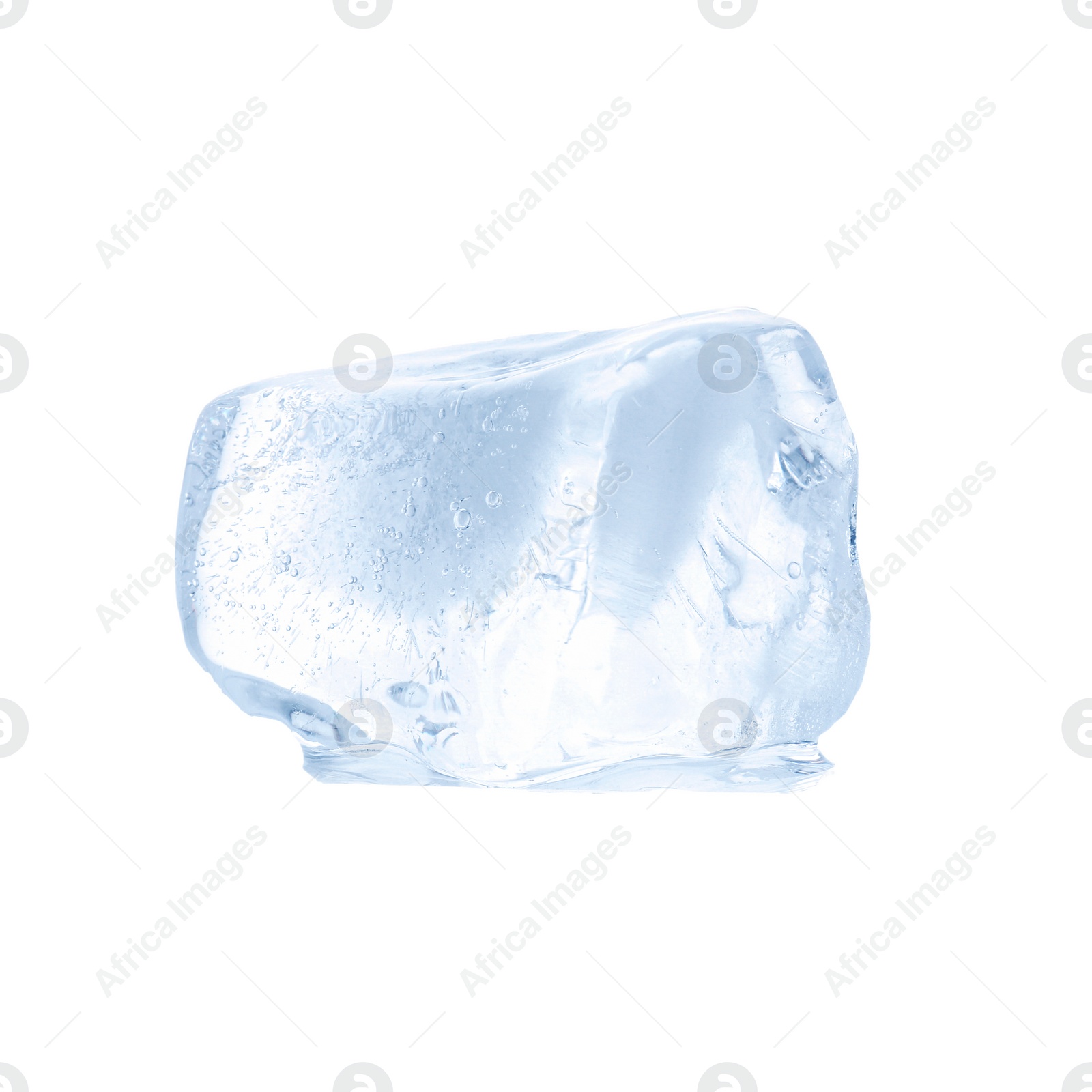 Photo of Piece of clear ice isolated on white