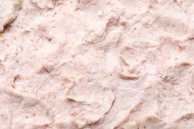 Photo of Pork lard spread as background, top view