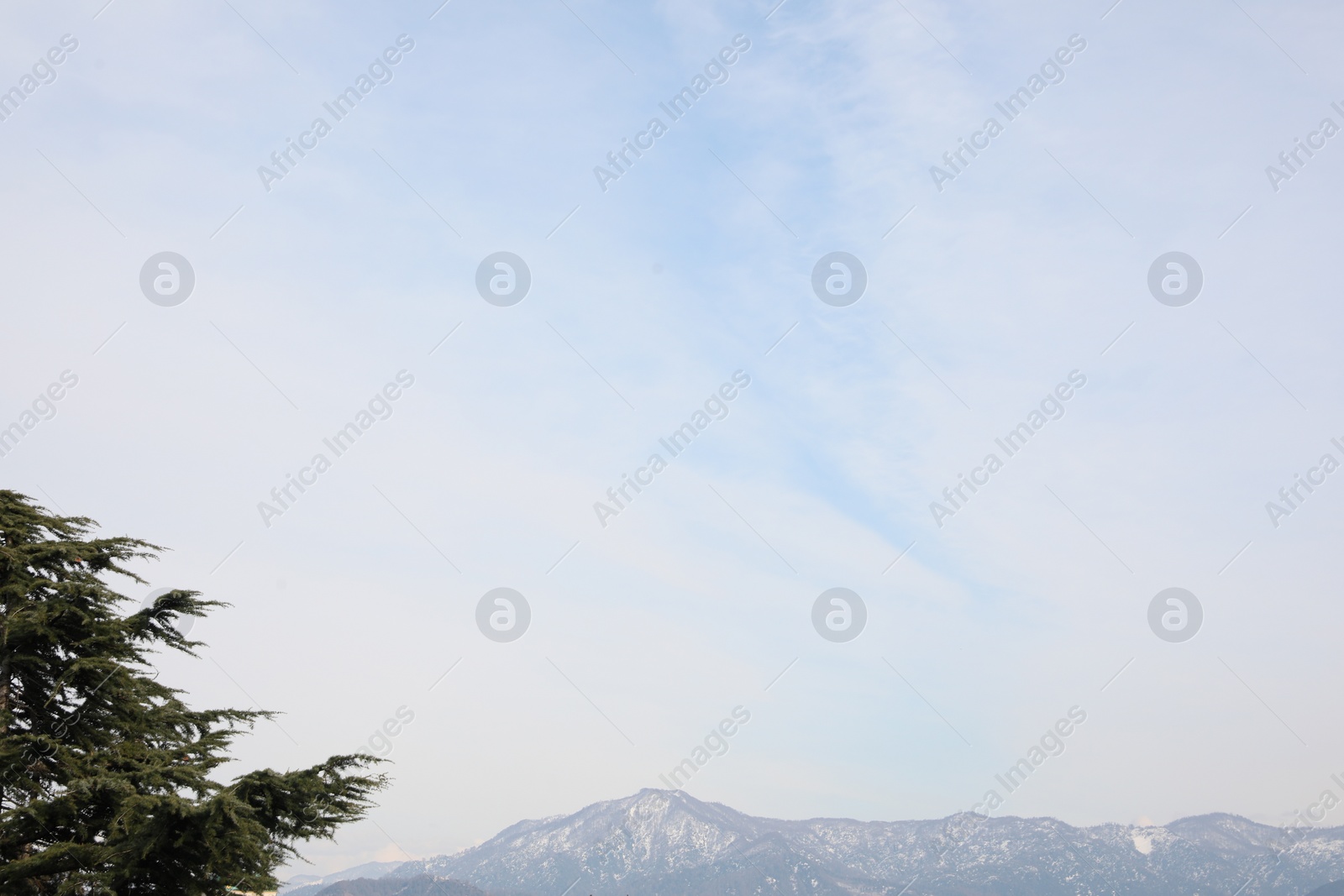 Photo of Picturesque view of mountains and blue sky