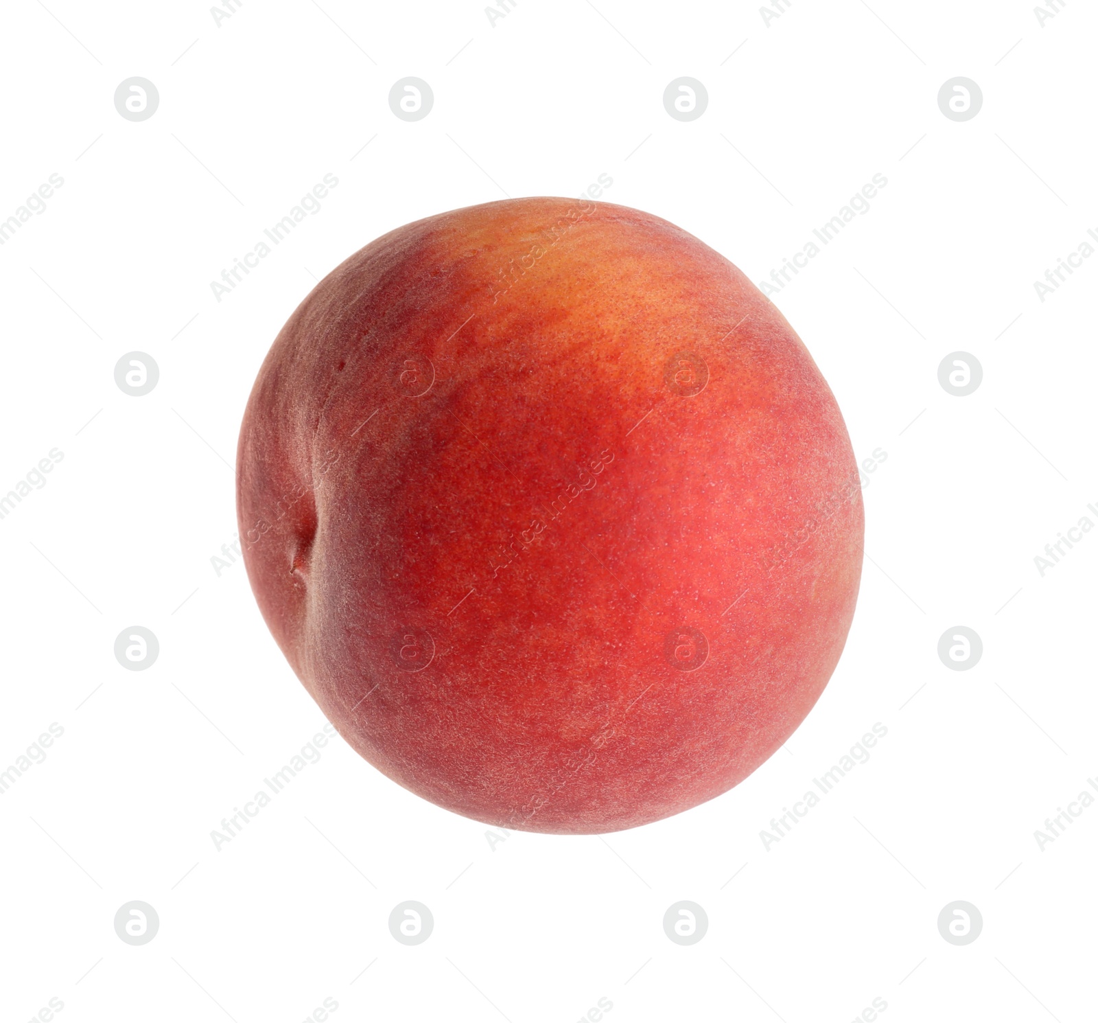 Photo of Delicious ripe juicy peach isolated on white