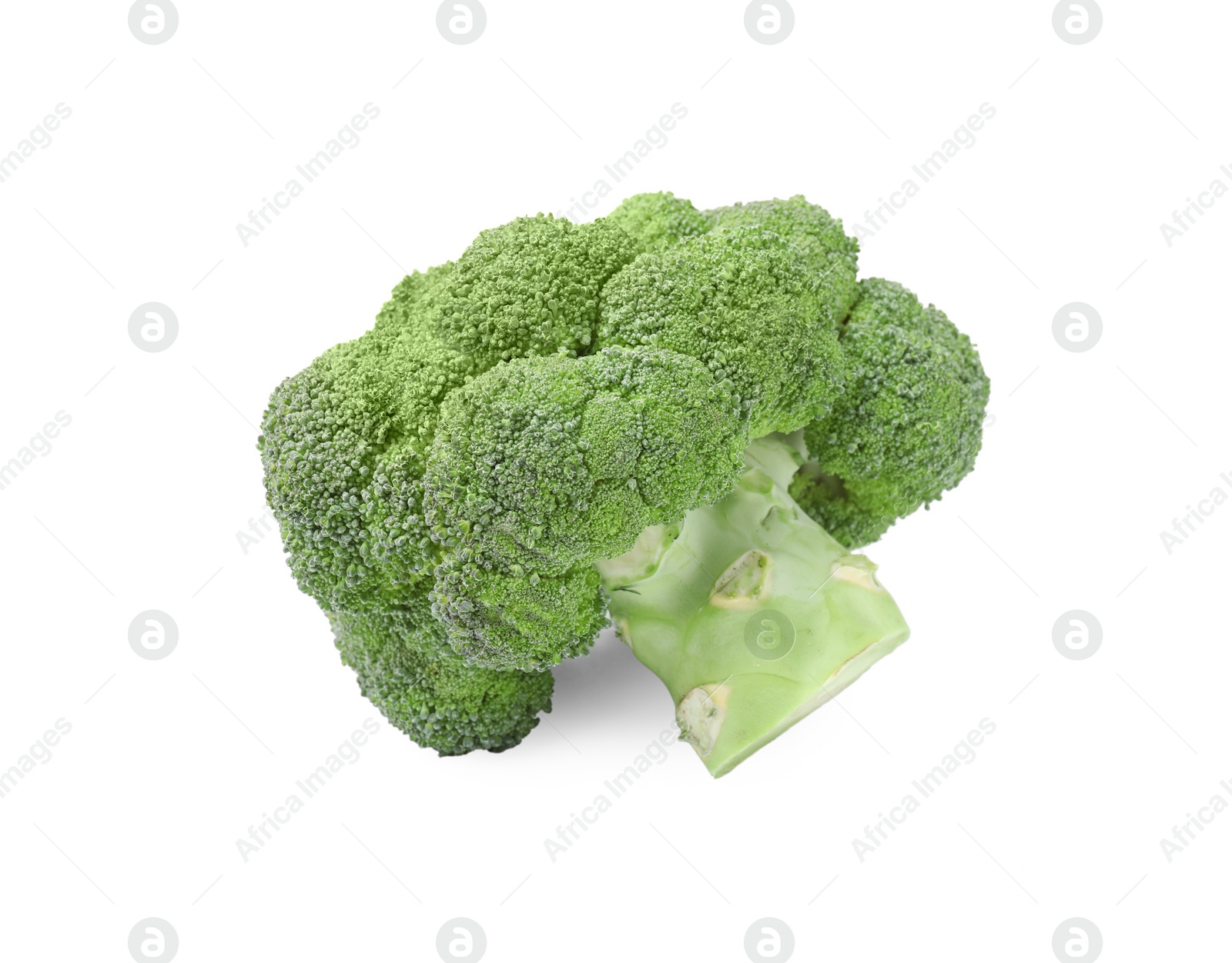 Photo of Fresh raw green broccoli isolated on white