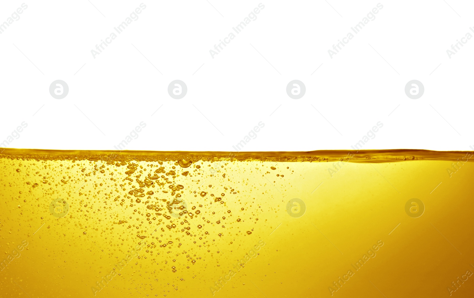 Image of Natural organic cooking oil on white background