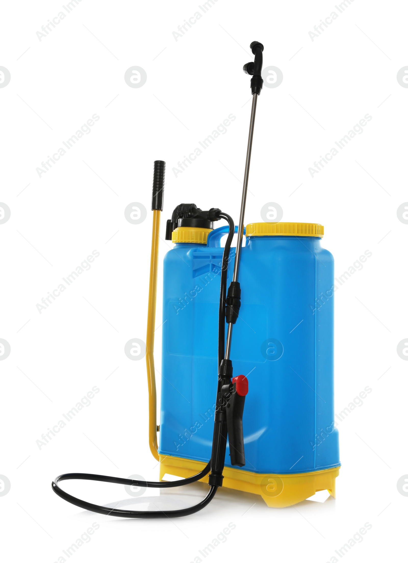 Photo of Manual insecticide sprayer isolated on white. Pest control