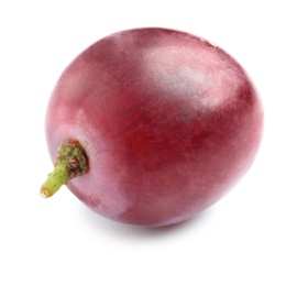 Photo of Fresh ripe juicy pink grape isolated on white