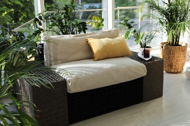 Photo of Interiorindoor terrace with comfortable place to rest