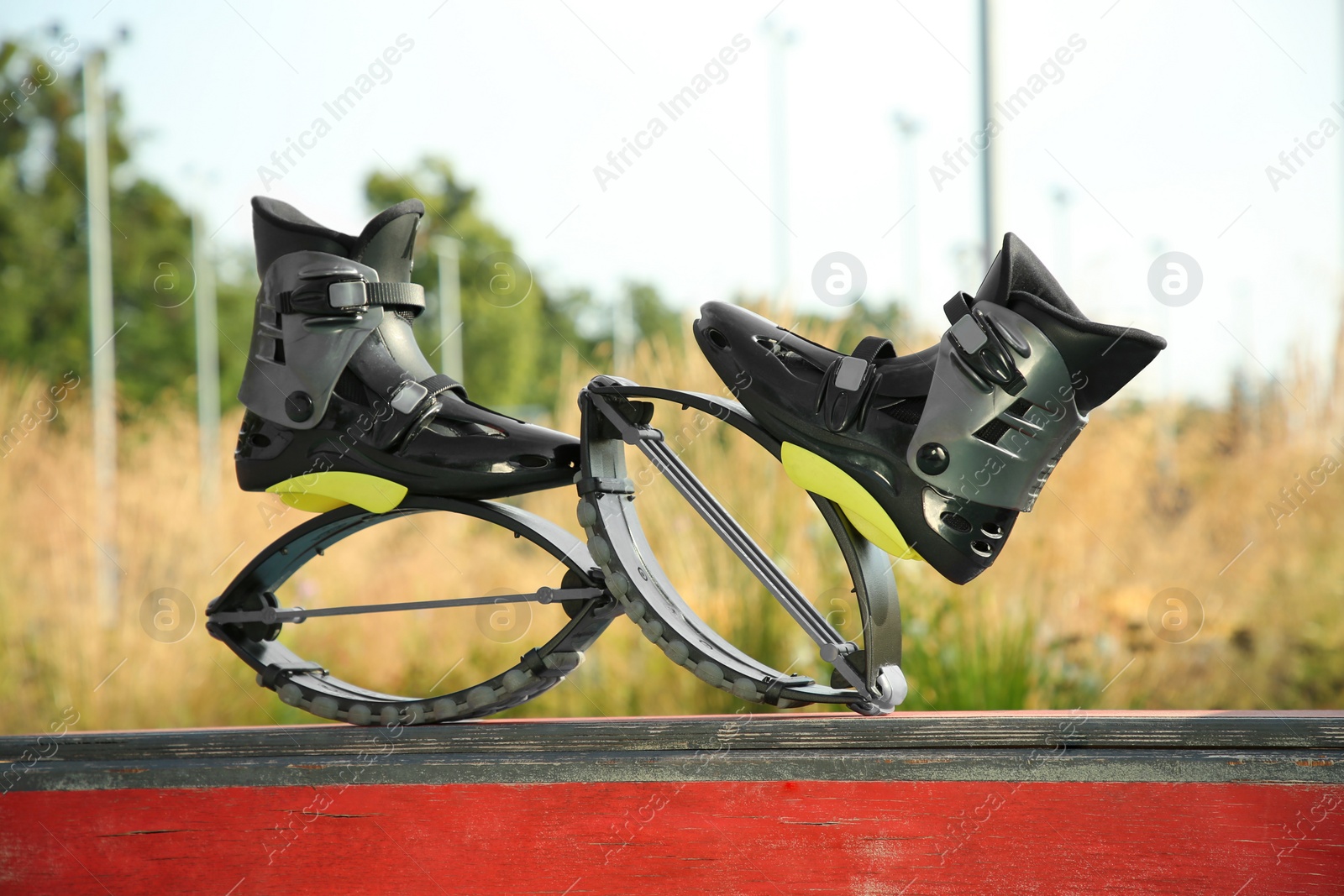 Photo of Stylish kangoo jumping boots in workout park