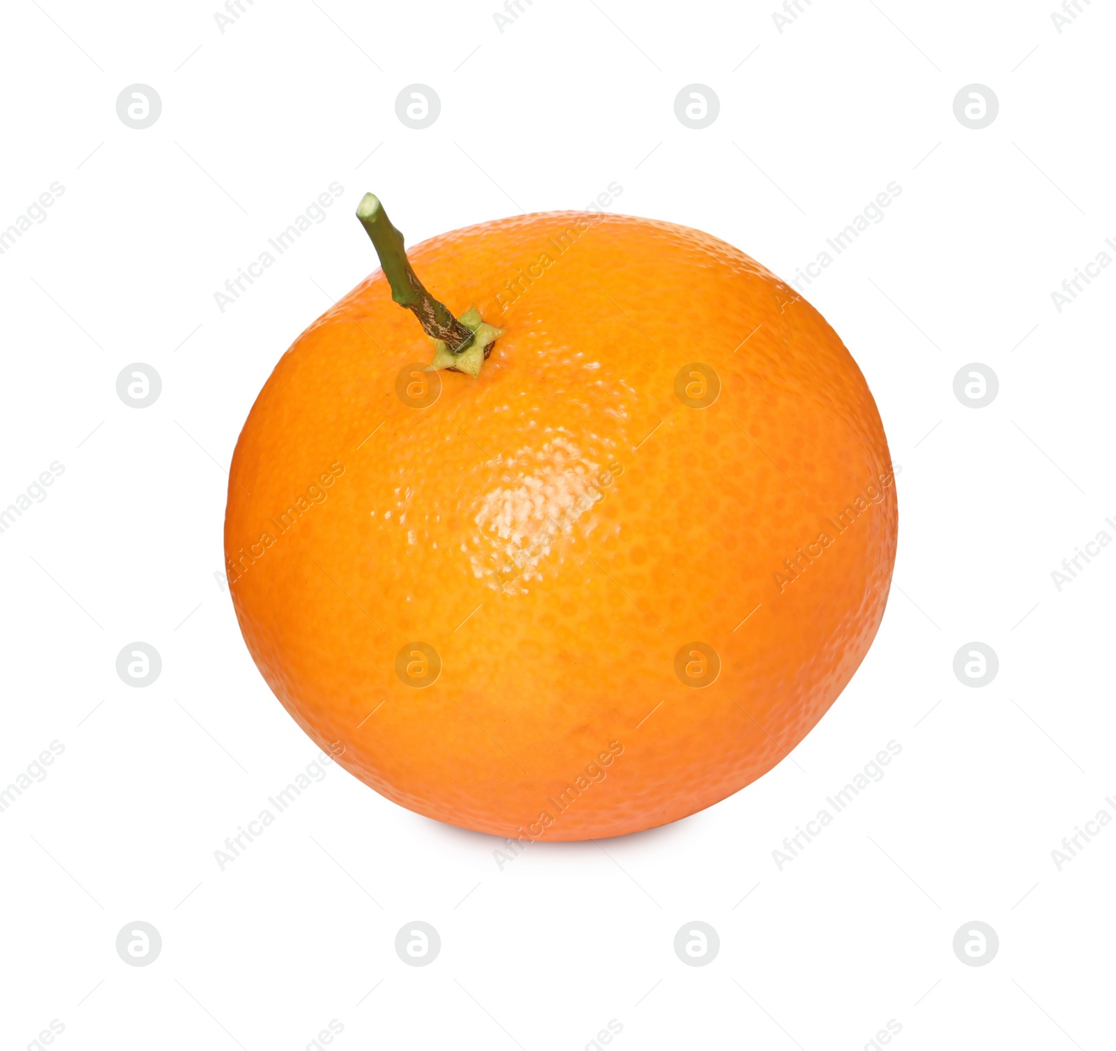 Photo of Fresh ripe juicy tangerine isolated on white