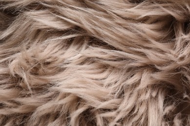 Texture of faux fur as background, closeup