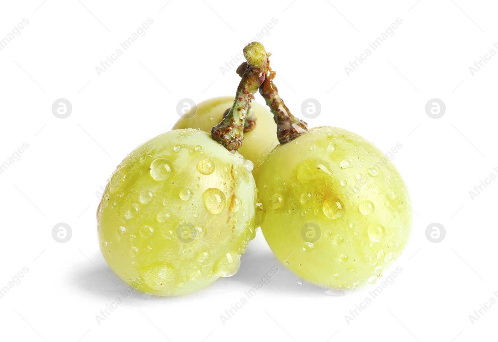 Photo of Fresh ripe juicy grapes isolated on white