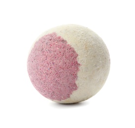 Photo of Bath bomb on white background. Spa product