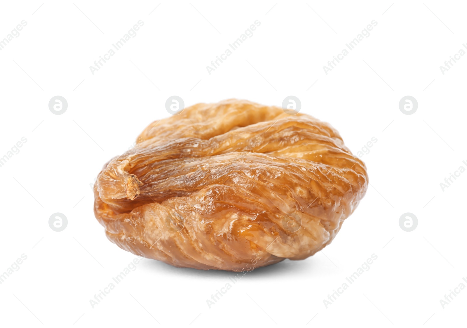 Photo of Delicious dried fig fruit on white background. Organic snack