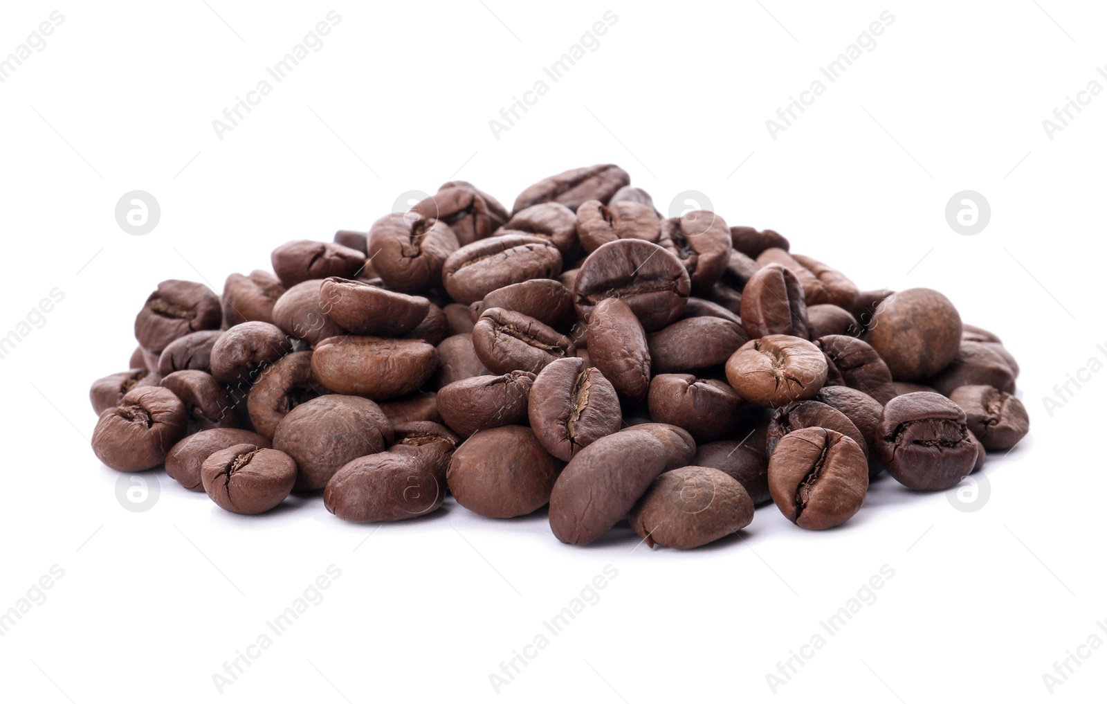 Photo of Coffee beans on white background