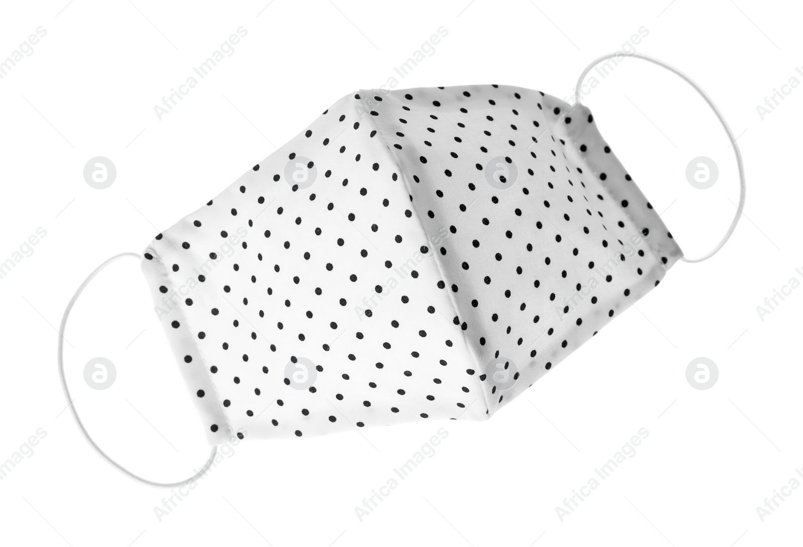 Photo of Homemade protective face mask isolated on white