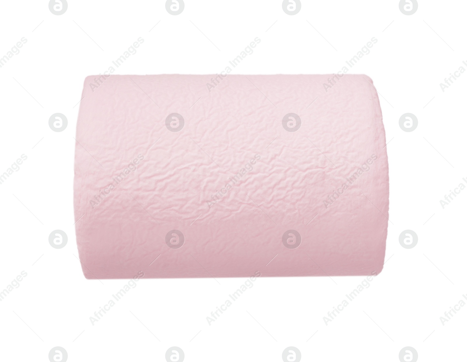 Photo of One delicious sweet marshmallow isolated on white