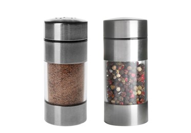 Image of Pepper shaker and pepper mill isolated on white