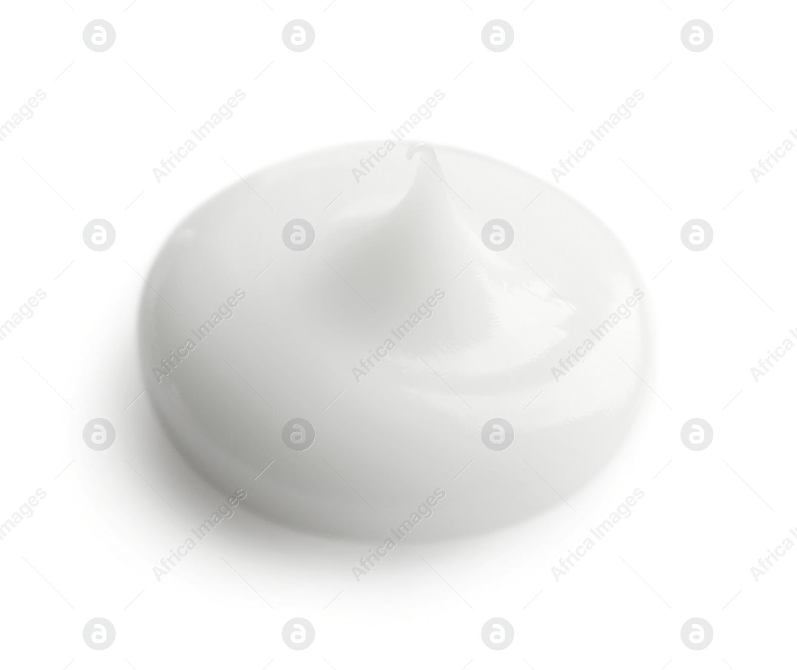 Photo of Sample of facial cream on white background