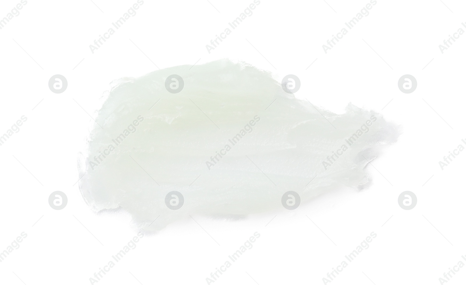 Photo of Sample of cosmetic petrolatum isolated on white, top view