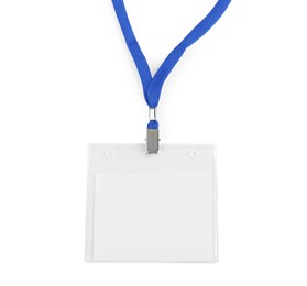 Photo of Blank badge on white background. Mockup for design