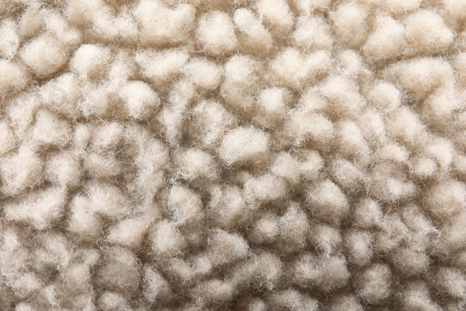 Photo of Texture of faux fur as background, top view