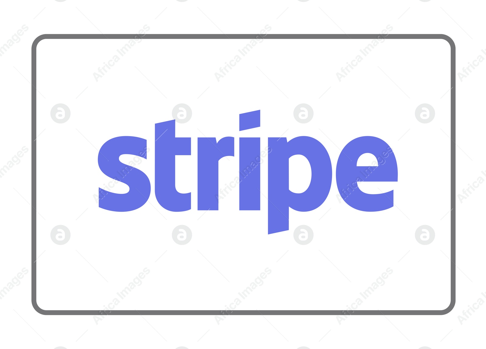 Illustration of MYKOLAIV, UKRAINE - JANUARY 18, 2021: Logotype of Stripe payment system on white background, illustration