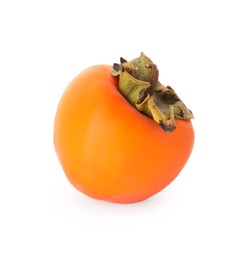 Photo of Delicious ripe juicy persimmon isolated on white