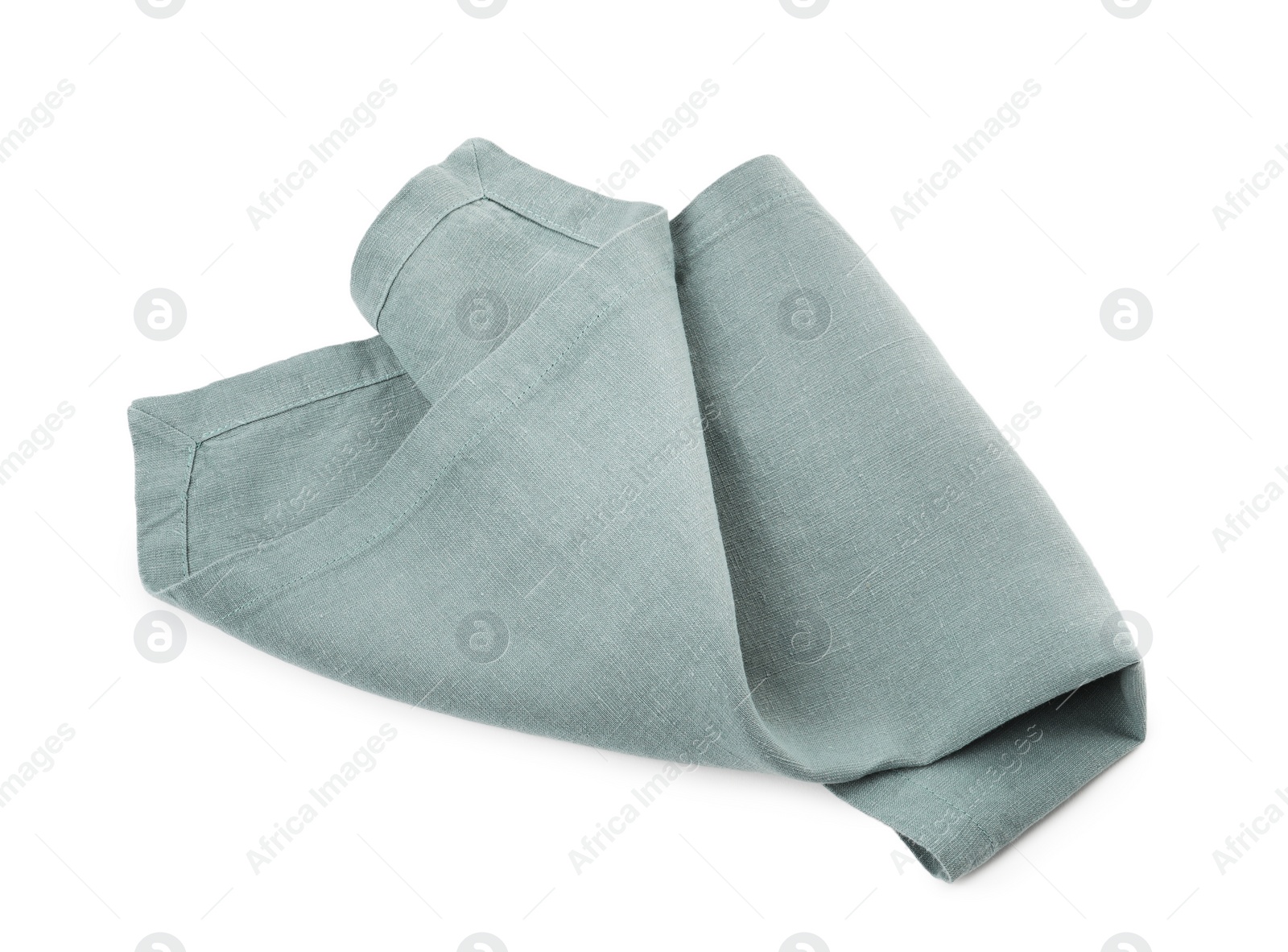 Photo of Fabric napkin for table setting on white background
