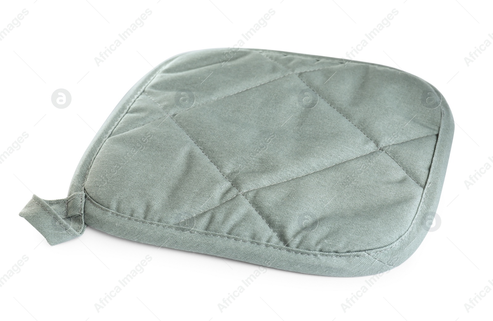 Photo of Oven potholder for hot dishes on white background