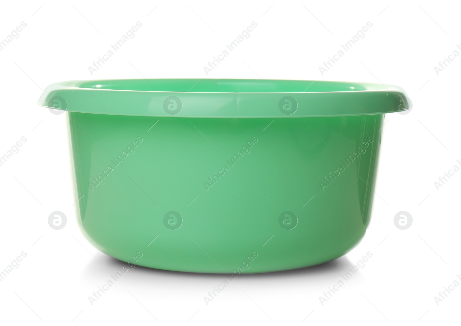 Photo of Empty bucket for cleaning on white background