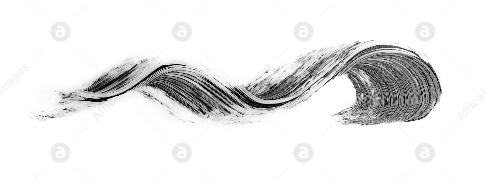 Photo of Stroke of mascara on white background