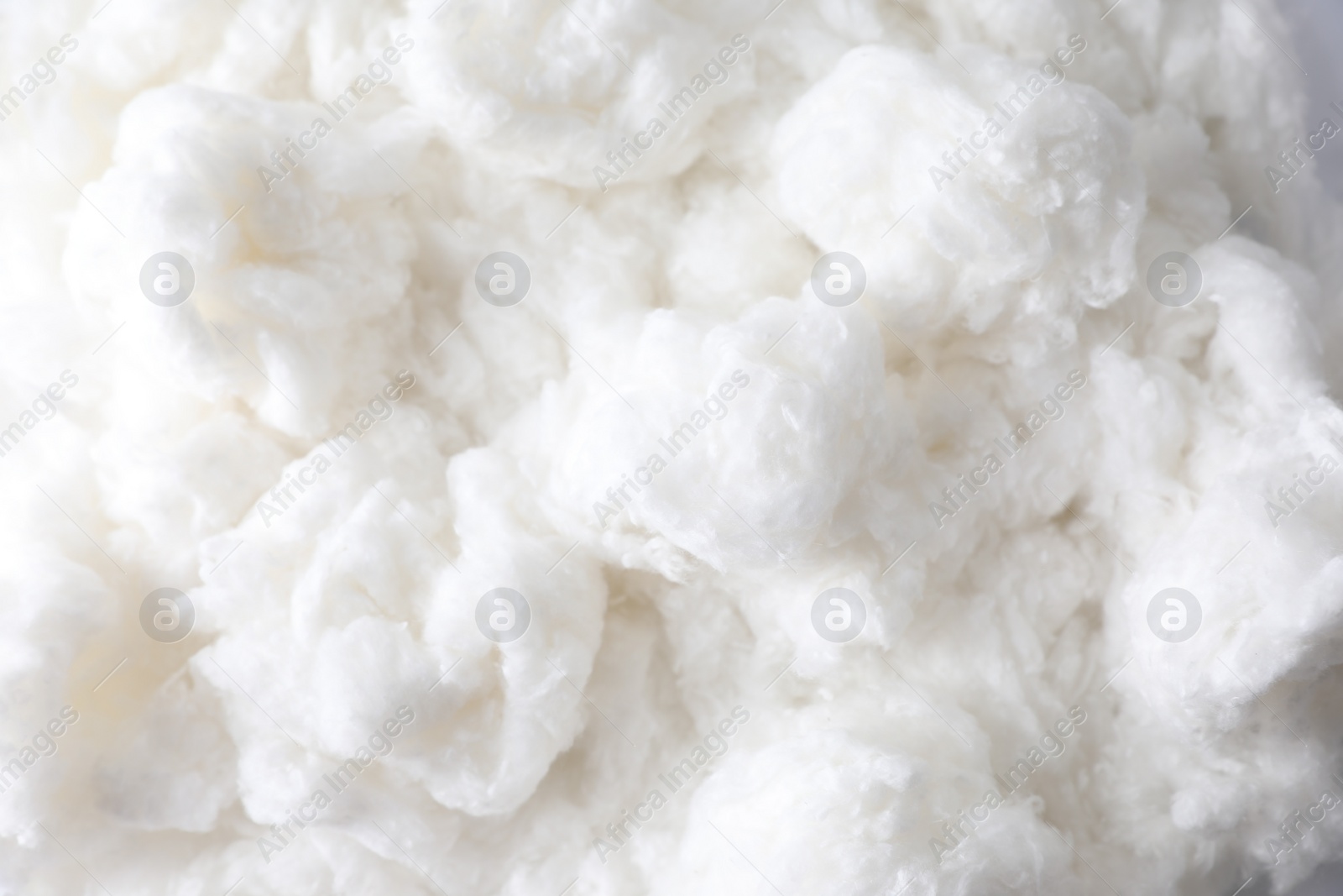 Photo of Soft clean cotton as background, top view