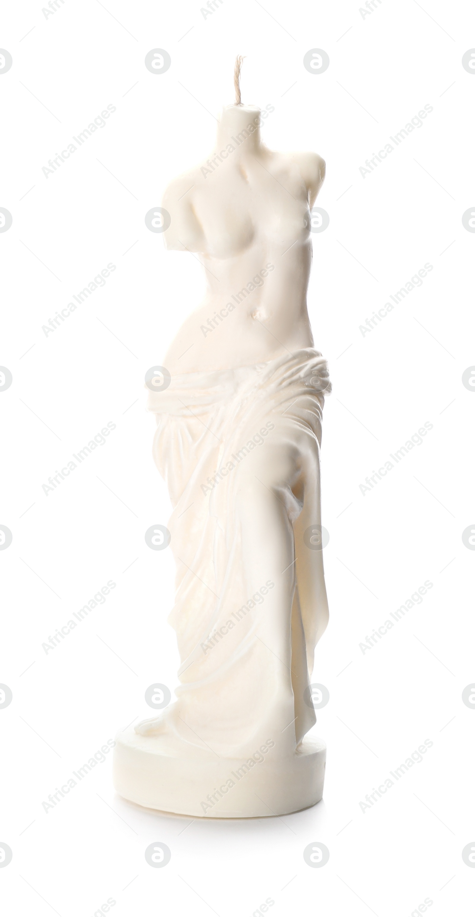 Photo of Beautiful Venus De Milo candle isolated on white