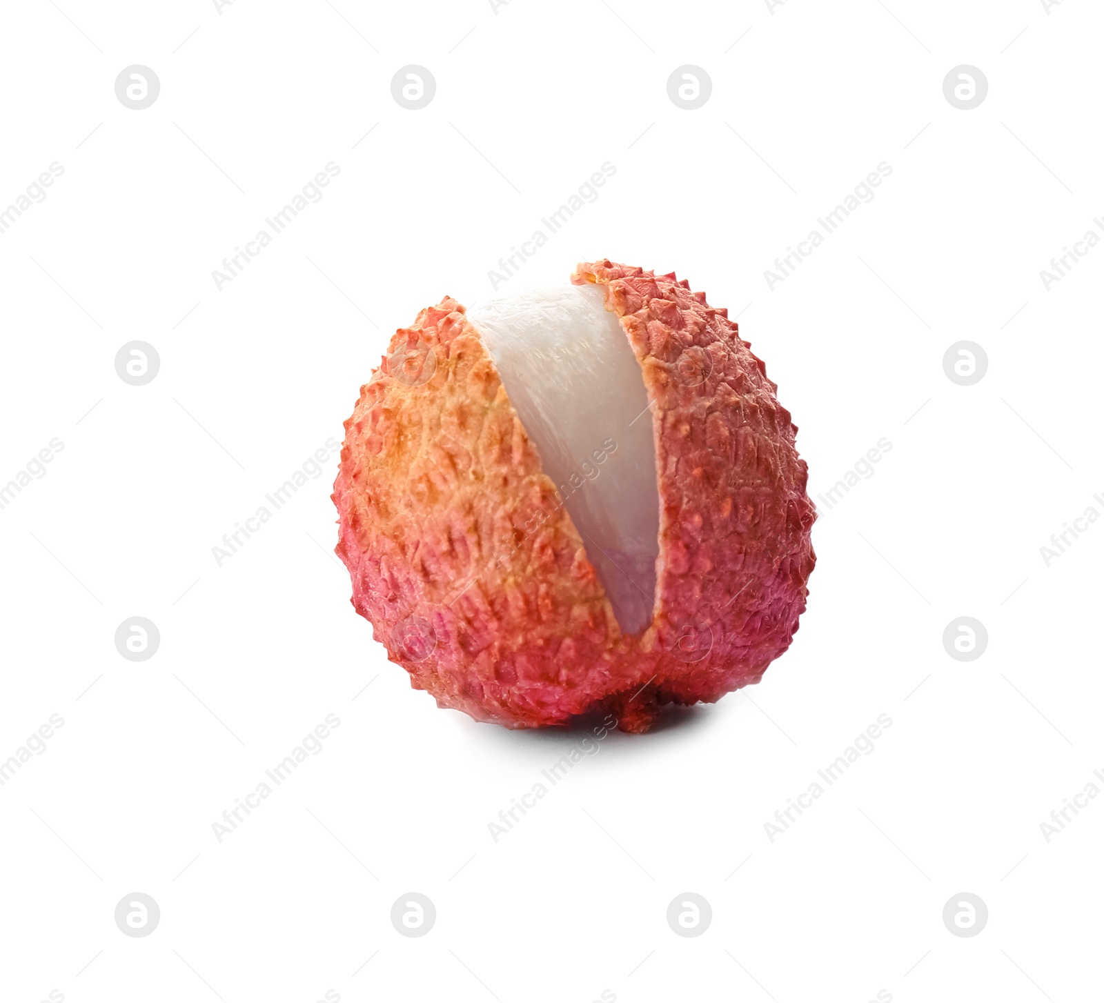 Photo of Whole ripe lychee fruit isolated on white