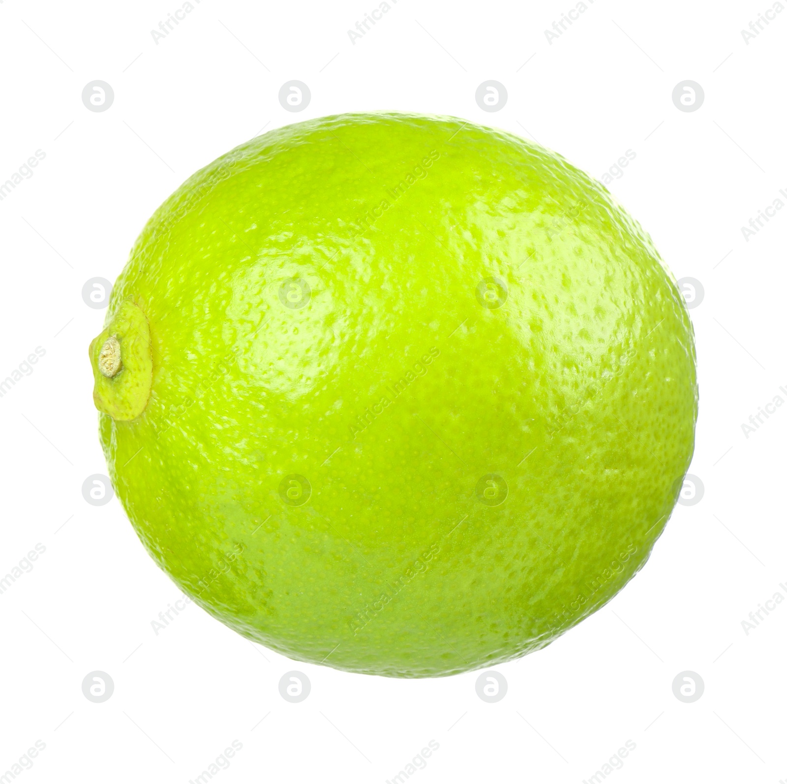 Photo of Fresh green ripe lime isolated on white