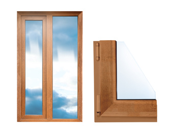 Image of Window and sample of profile on white background