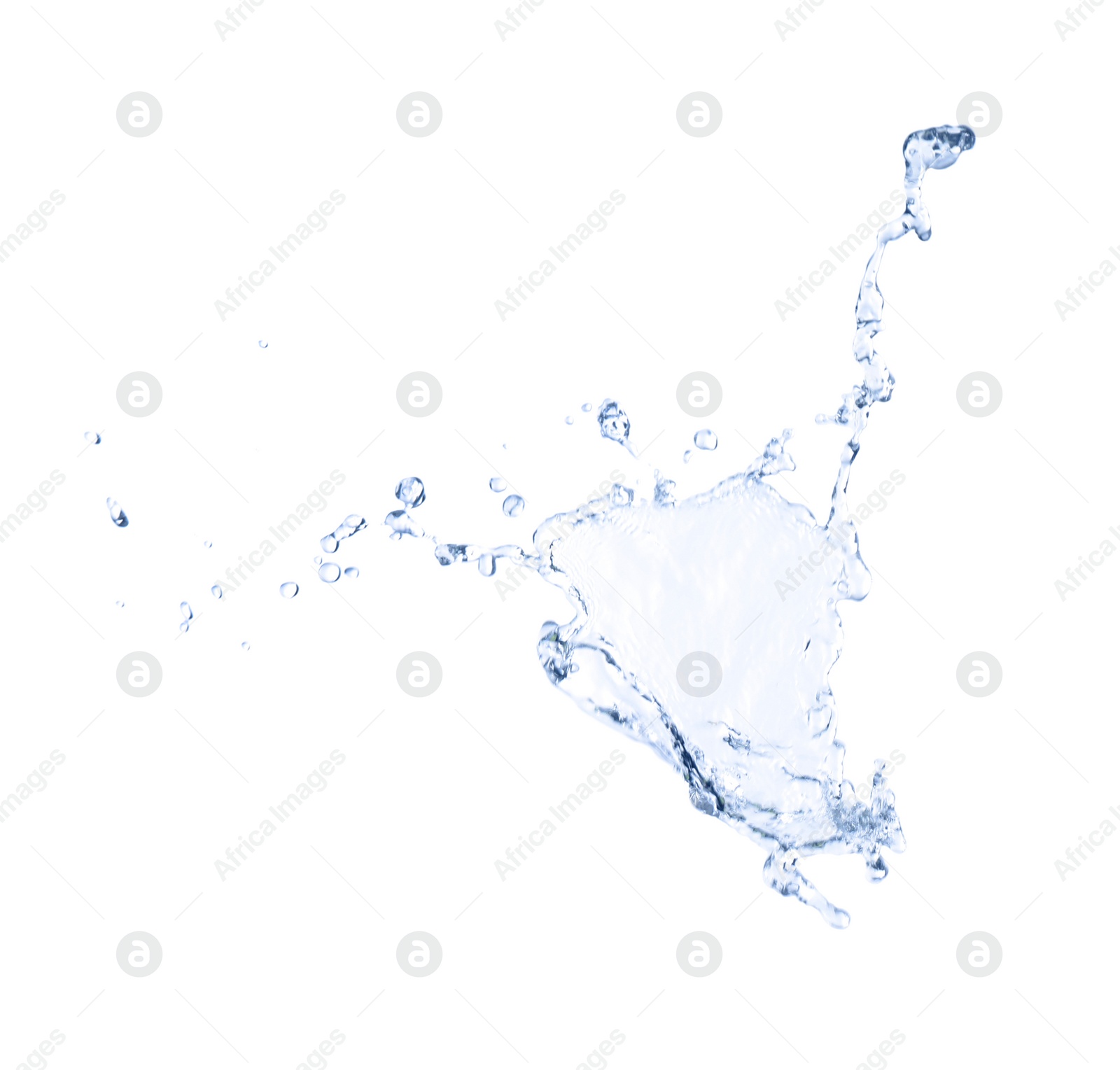 Photo of Abstract splash of water isolated on white