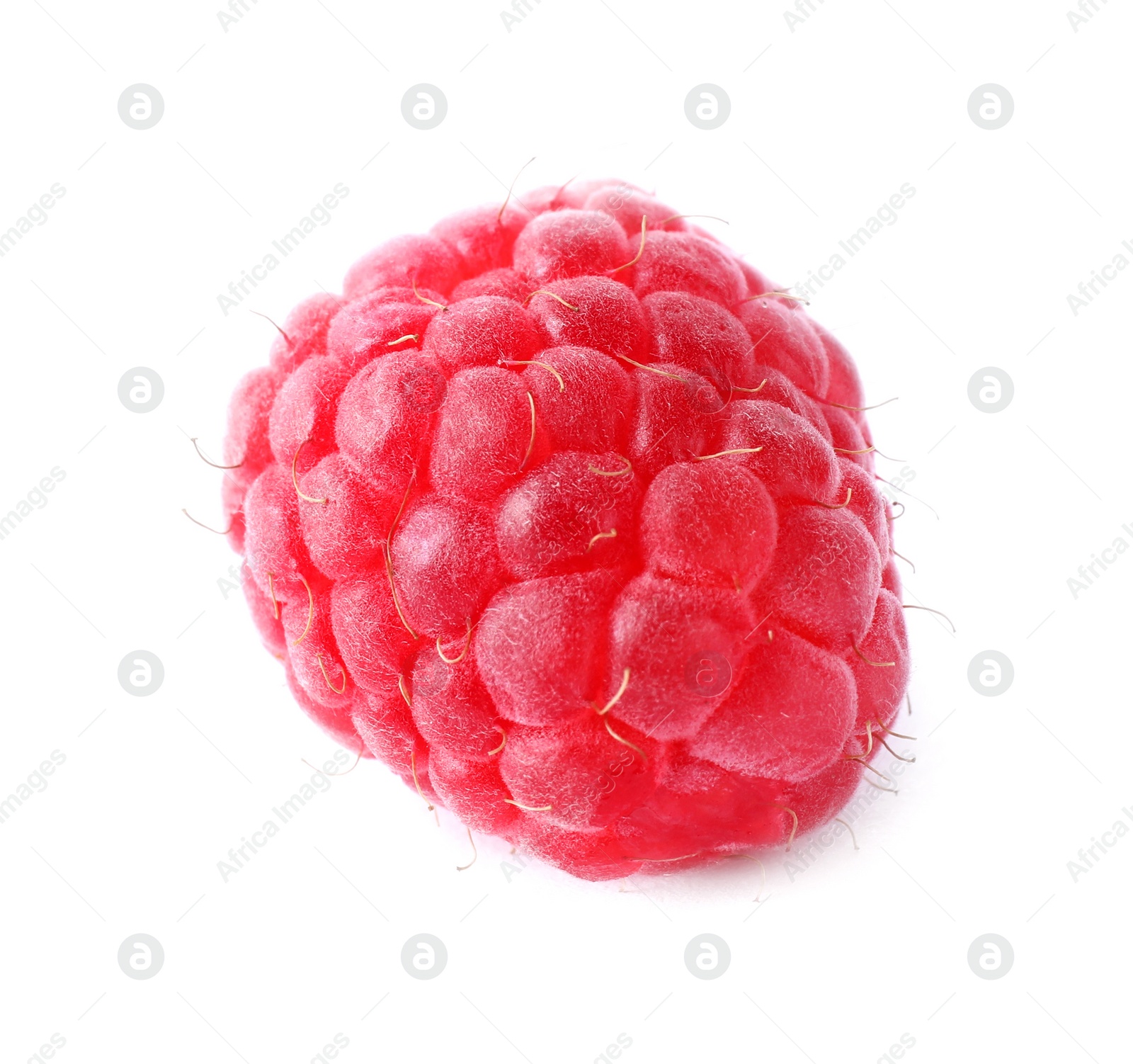 Photo of Delicious fresh ripe raspberry isolated on white