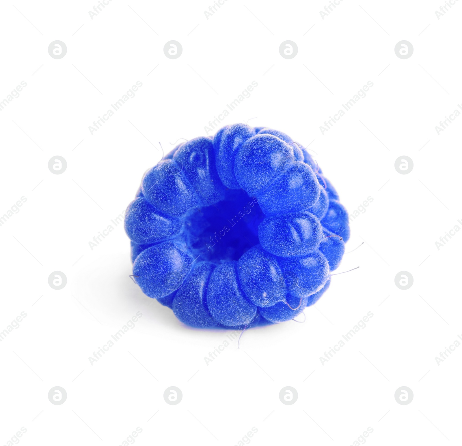 Image of Fresh tasty blue raspberry isolated on white