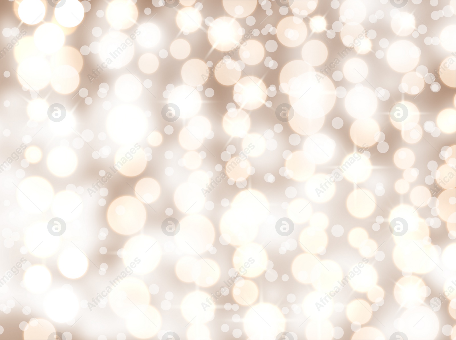 Image of Blurred view of beautiful Christmas lights, bokeh effect