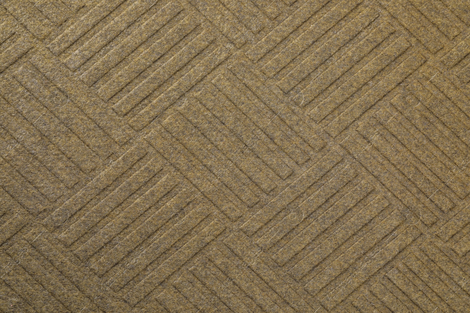 Photo of Texture of new clean door mat as background, top view