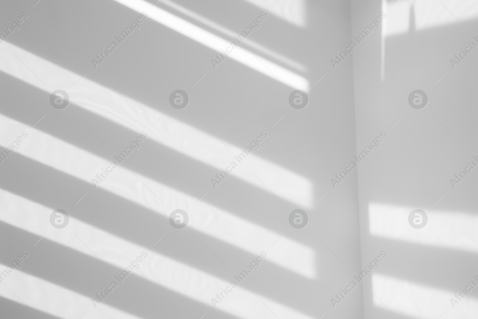 Image of Light and shadows falling on white wall