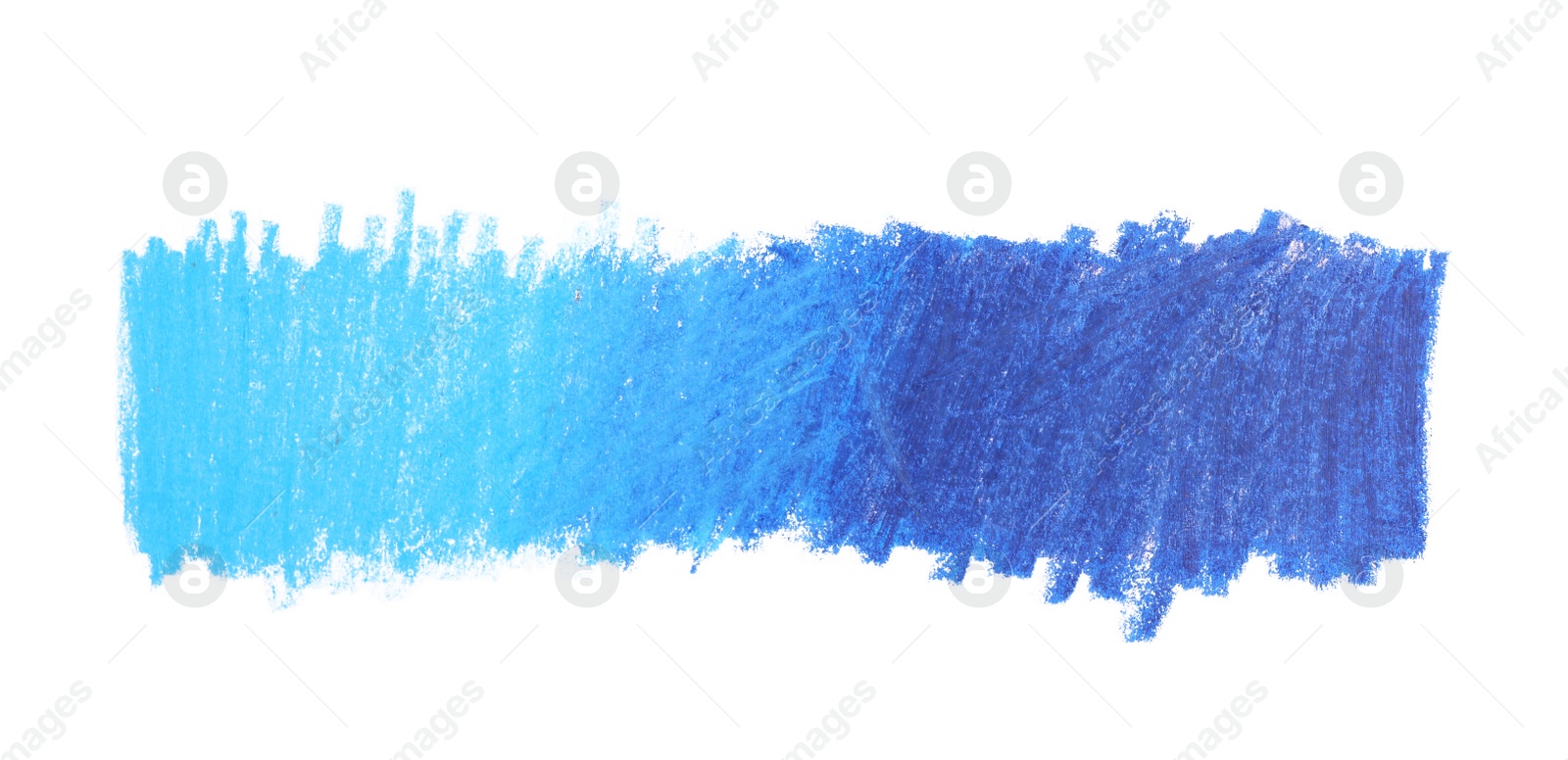 Photo of Color pencil hatching on white background, top view