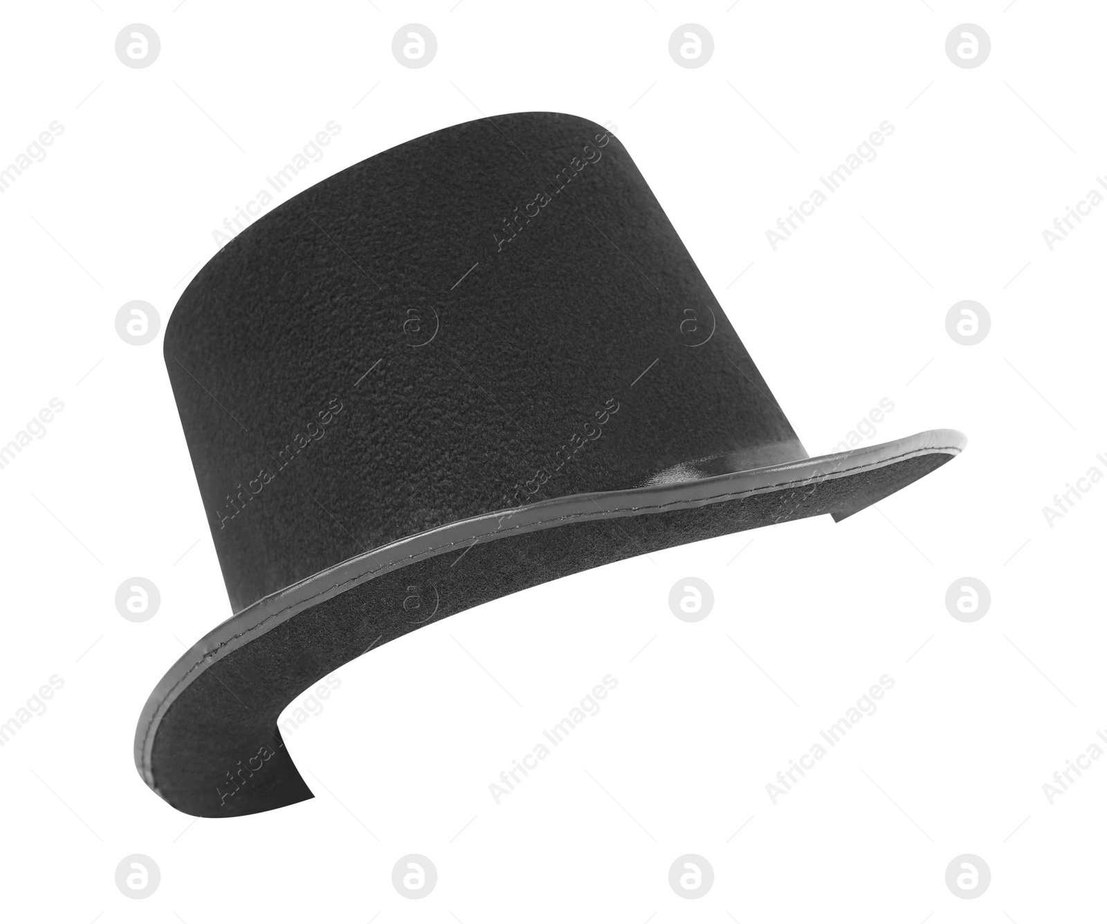 Photo of Black magician top hat isolated on white