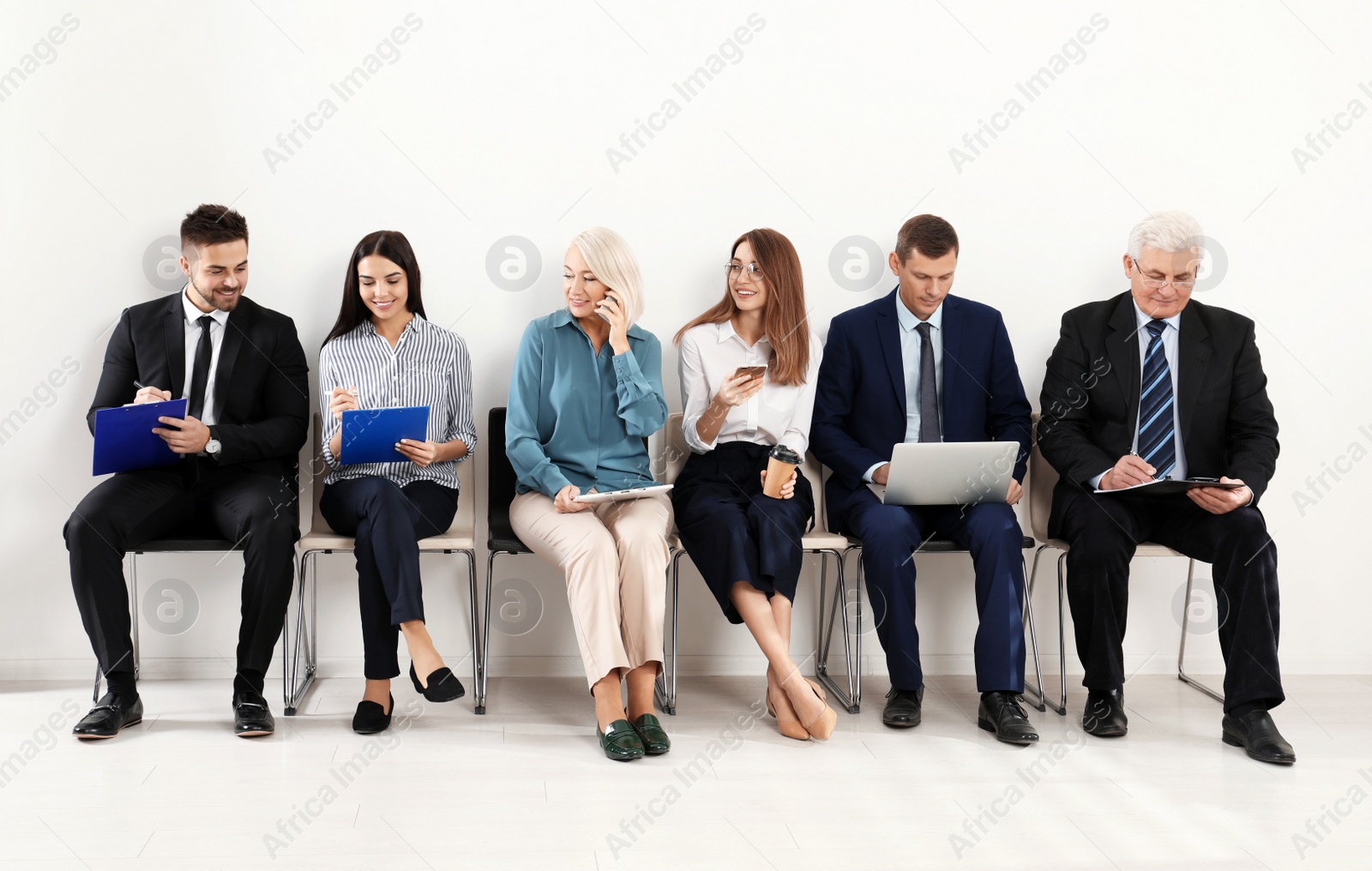 Photo of People waiting for job interview in office