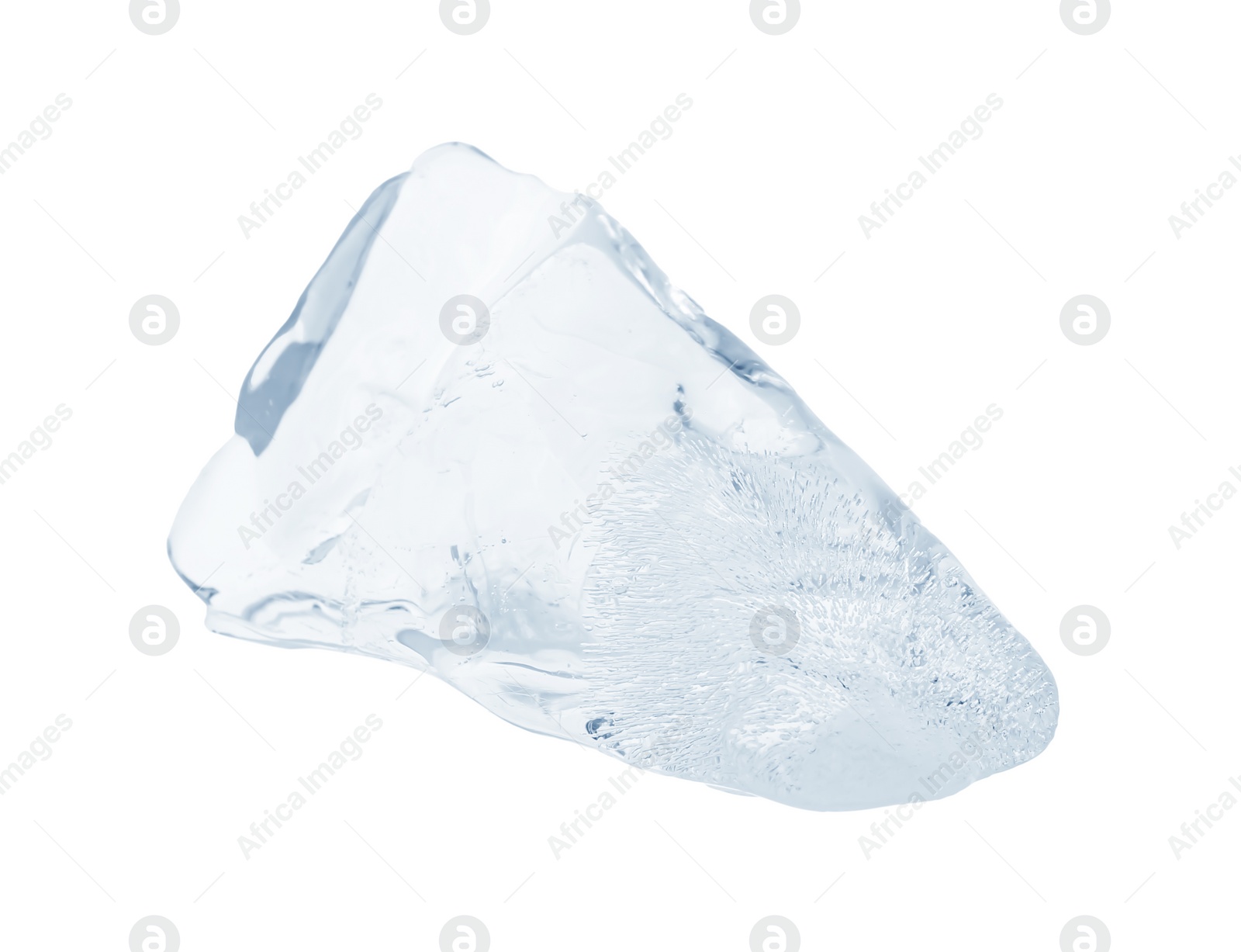 Photo of Piece of clear ice isolated on white