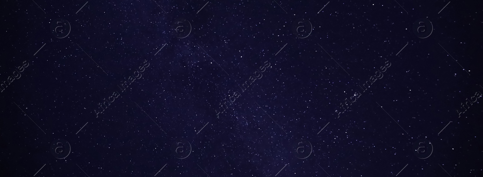 Image of Amazing starry sky at night, banner design