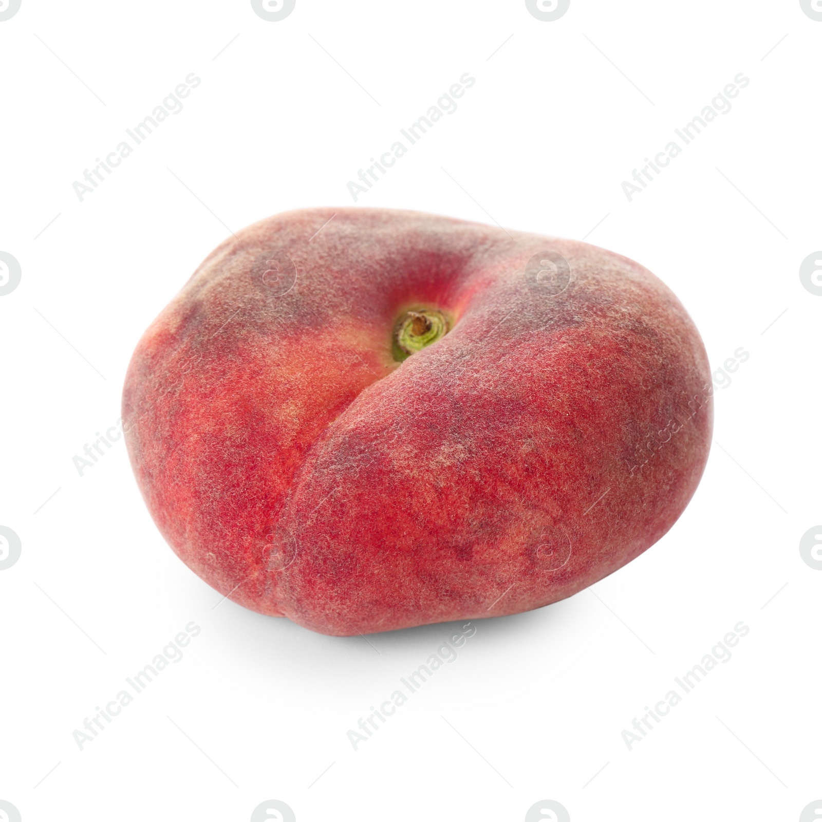 Photo of Fresh ripe donut peach isolated on white