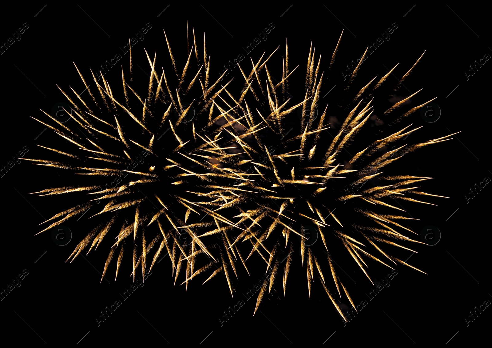 Image of Beautiful bright fireworks lighting up night sky