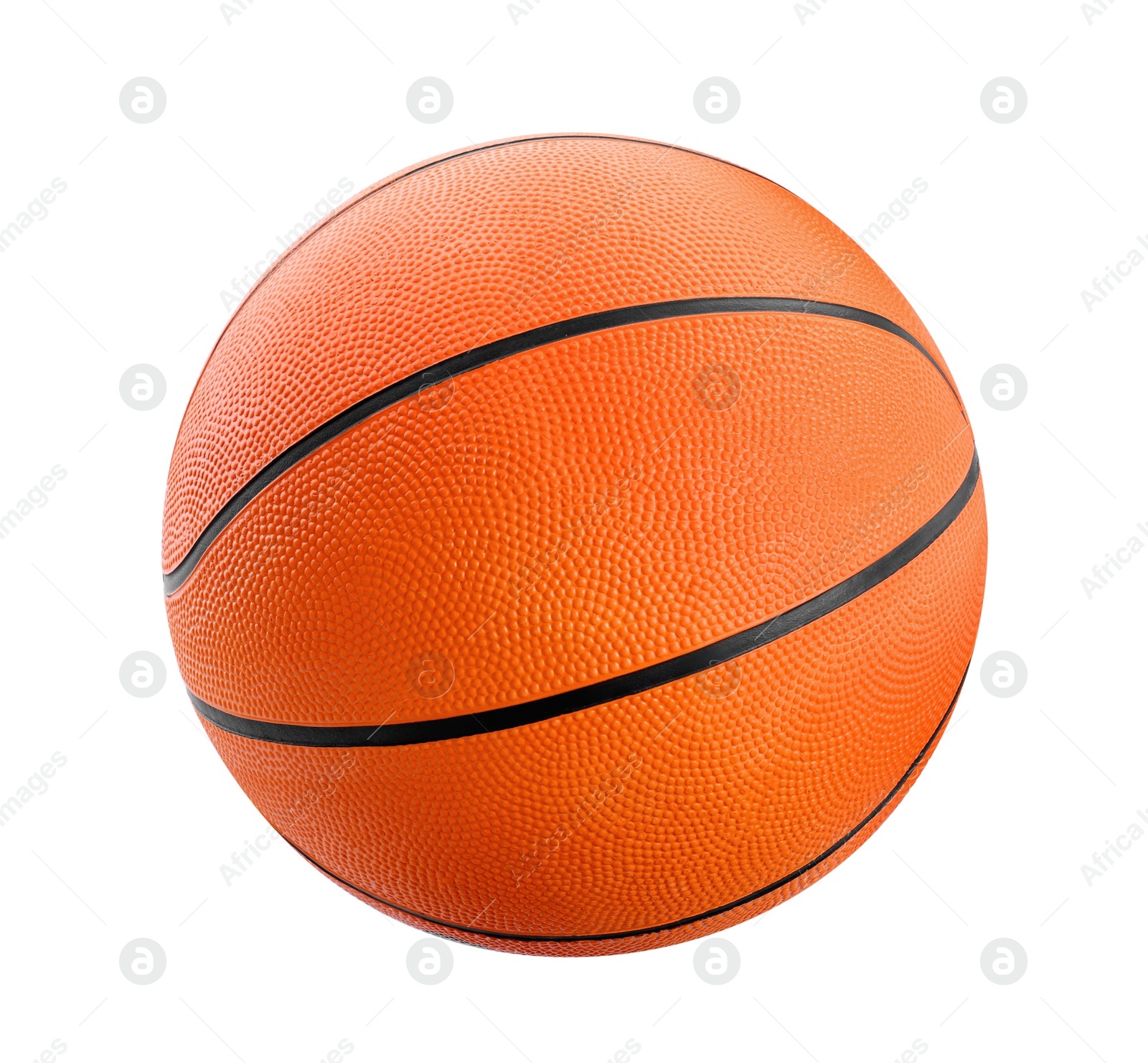 Photo of New orange basketball ball isolated on white