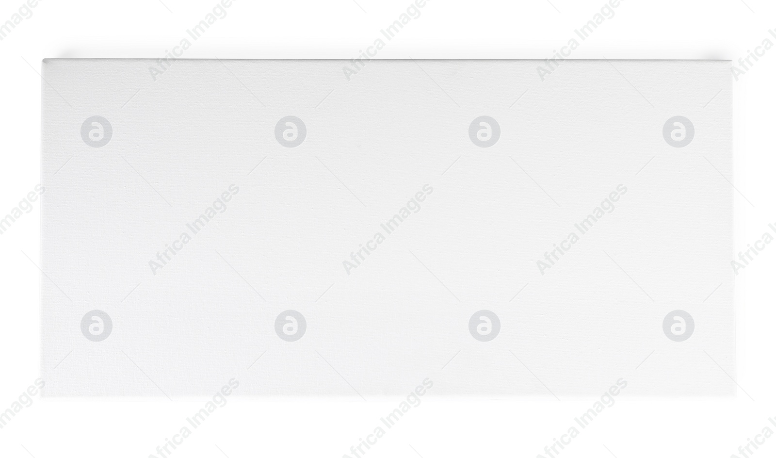 Photo of Blank canvas isolated on white. Mockup for design