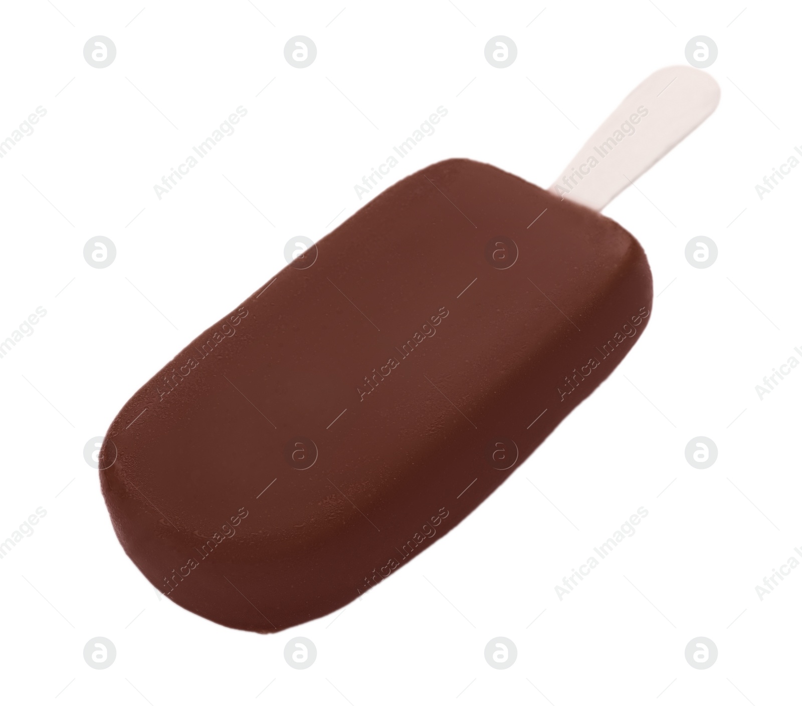 Photo of Delicious glazed ice cream bar isolated on white